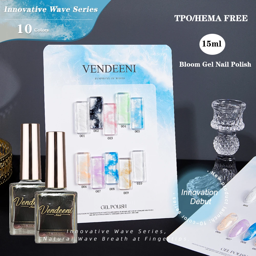 vendeeni-10-couleurs-ensemble-vernis-a-ongles-gel-serie-onde-innovante-uv-led-bleu-aquarelle-bloom-manucure-vernis-gel-a-retirer