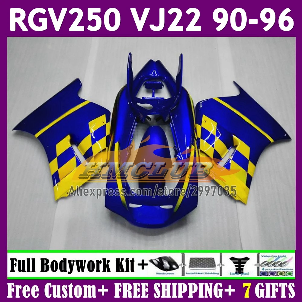 Movistar Blue VJ22 For SUZUKI SAPC RGV250 59No.7 RGV-250 1990 1991 1992 1993 1994 1995 1996 RGV 250 90 91 92 93 94 95 96 Fairing