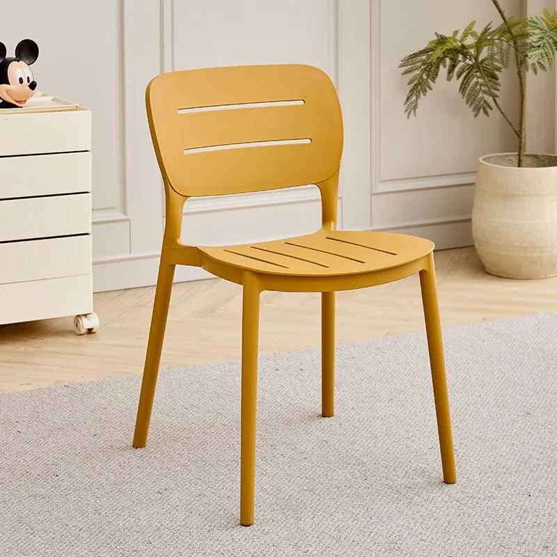 Luxury Plastic Living Room Dining Chairs Home Restaurant Kitchen Dining Chairs Ergonomic Nordic Sillas De Cocina Home Furniture