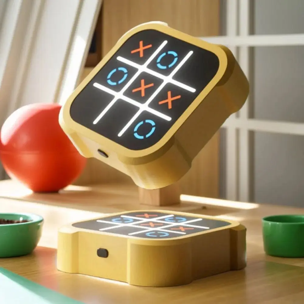 Electric TIC-TAC-TOE 3-in-1 Montessori Handheld Bolt Game Thinking Exercise Memory Growth Puzzle Table Game Children