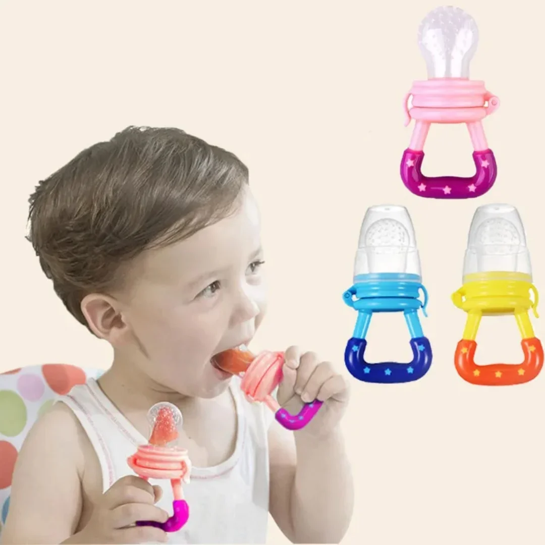 

Food feeder, fruit feeder, nipple, Teening toy, Teener for fresh frozen fruits - Silicone nipple includes all sizes