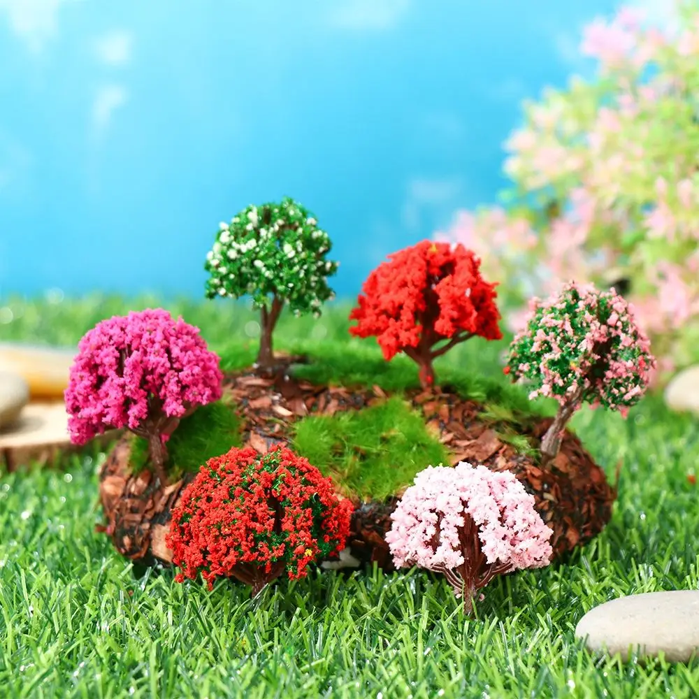 Toys for Kids Model Train Building Landscape Accessories Railroad Decoration Artificial Scenery Trees Miniature Flower Tree