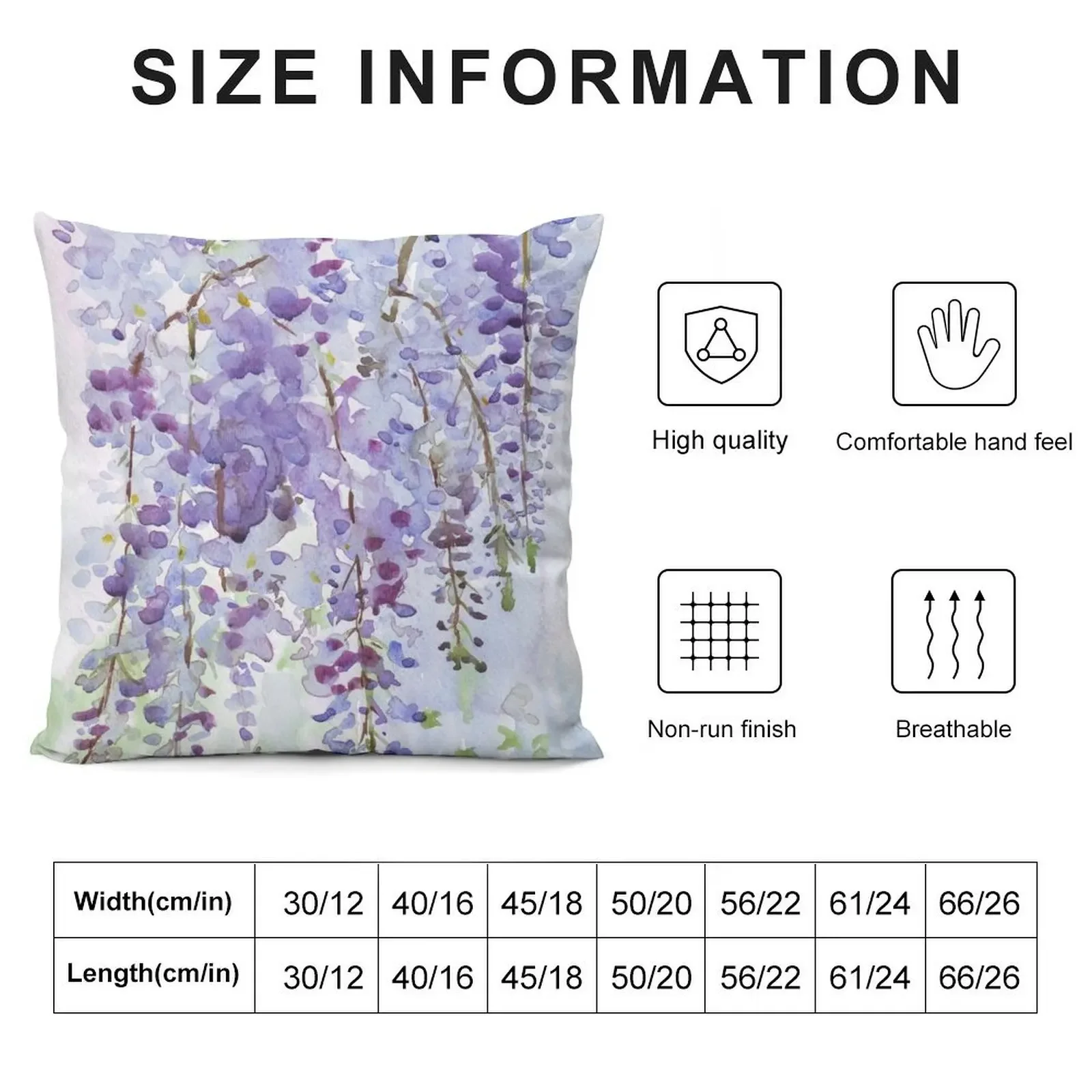 The Wisteria's scent Throw Pillow Cushion Cover ornamental pillows for living room pillow