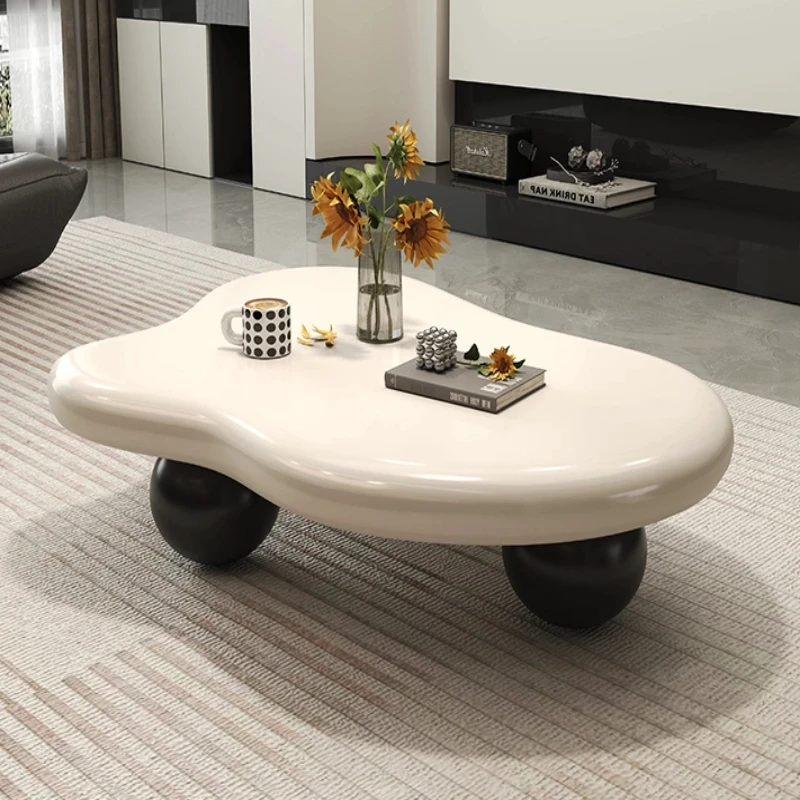 

Cream Fengyun Duo Tea Table Irregular Alien Home light luxury tea table luxury creativity table basse living room furniture