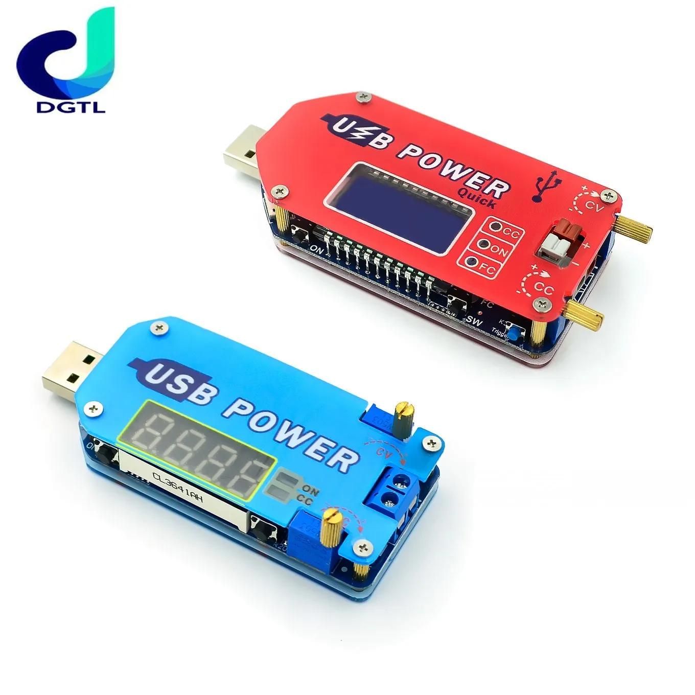 DP2 DP3A Digital display USB adjustable power module DC 1-30V 15W QC 2.0 3.0 FCP Quick charge laboratory power supply regulador