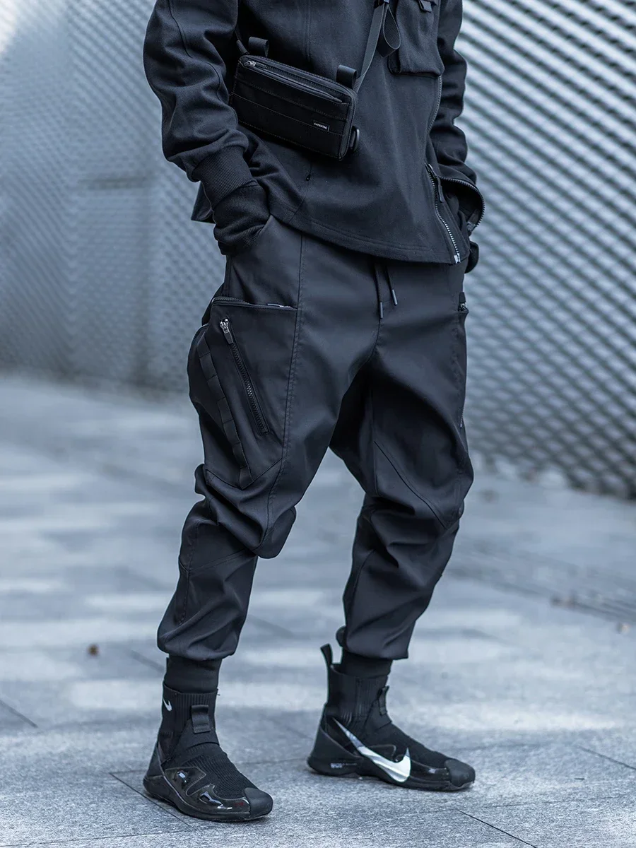 Catsstac 21ss Arc pocket cargo pants side molle webbings ninjawear darkwear techwear aesthetic