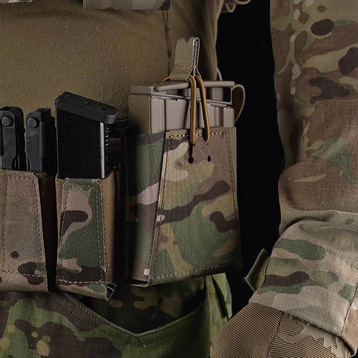 ATTACKER portacargador elástico MOLLE para cargador de rifle SR-25 - imagen 4