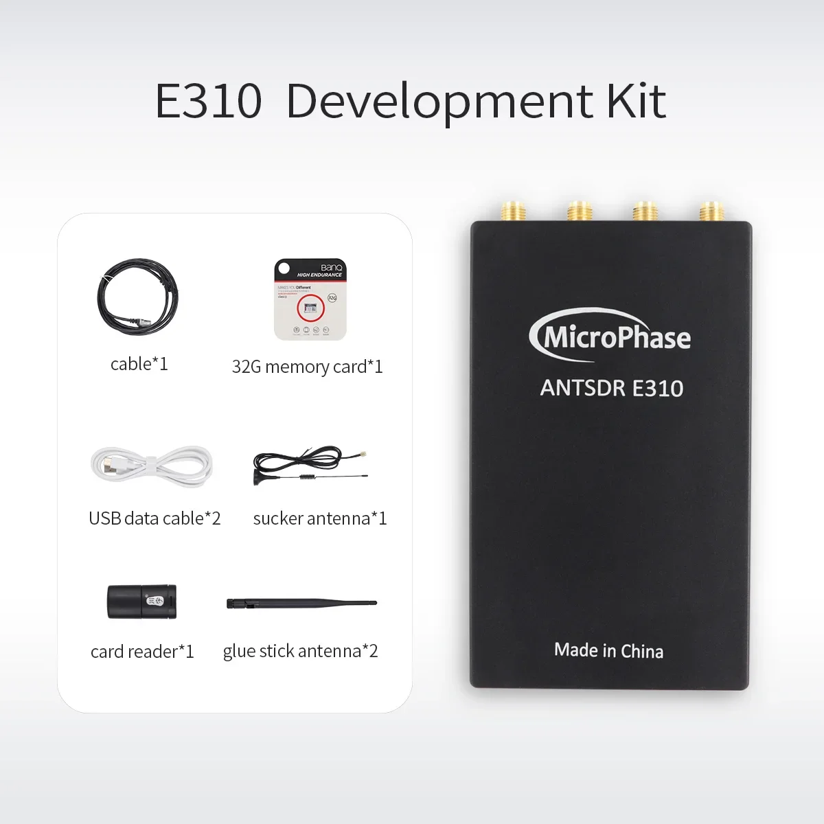 MicroPhase ANTSDR E310 Software Defined Radio Demo Board transceiver ZYNQ 7000 SoC ADI AD9361 SDR transmitter and receiver