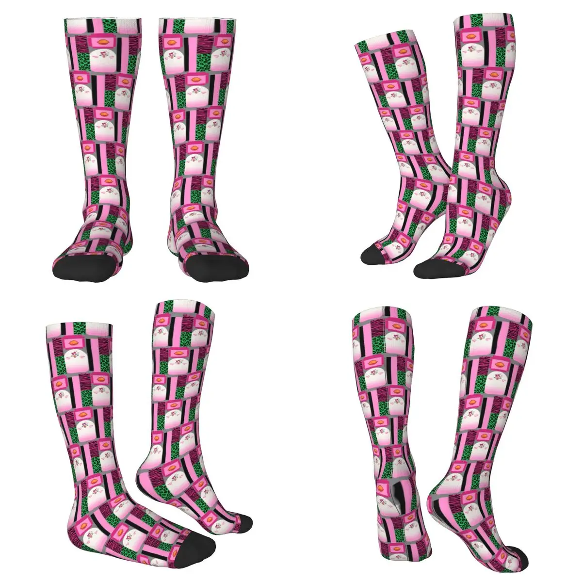 

Всесезонные носки Glamrock Chica Fazbear для развлечений, спортивные носки в стиле Харадзюку, мягкие повседневные чулки для мужчин и женщин