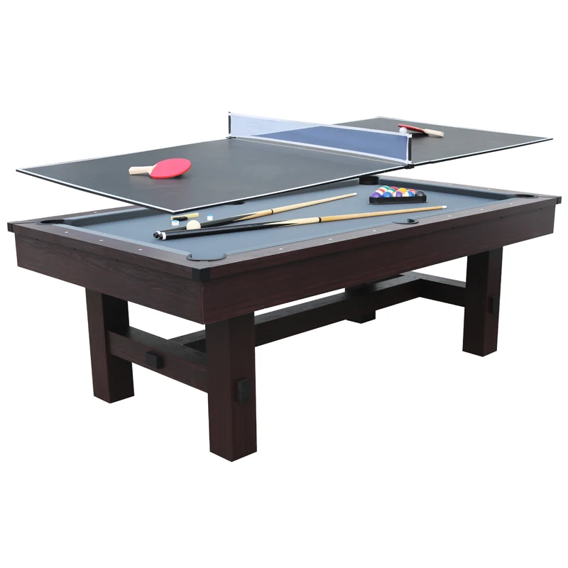 High‑quality Factory Wholesale,7.5ft 3‑in‑1 Multifunctional Game Table,Tennis Pool Table, Multi‑Purpose Combo Entertainment