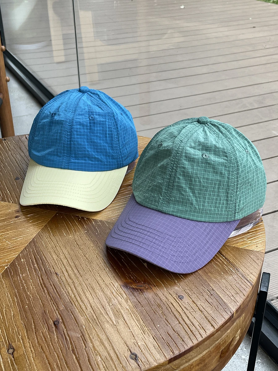 

Quick-drying thin contrasting baseball caps for men and women, light and breathable sunscreen, couple sunshade cap