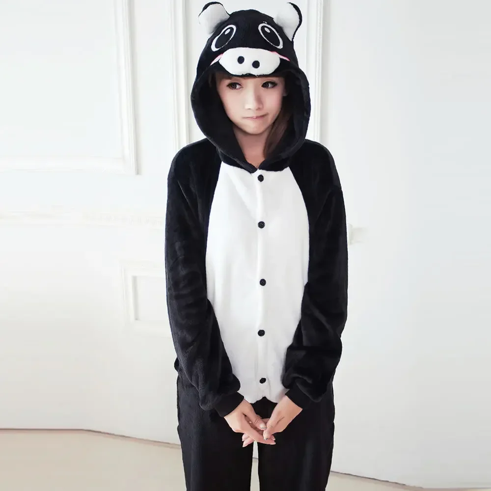 男の子と女の子のためのカーニバルダックフード付きパジャマ、着ぐるみフランネルパジャマ、動物onesie、アニメパジャマ、10代の大人