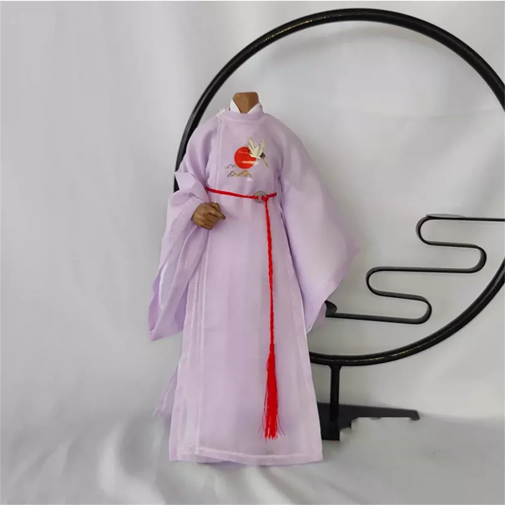 

Древний костюм, одежда, длинное пальто, платье, масштаб 1/6, мужской халат, халат ханьфу, игрушки для 12-дюймовой фигурки, кукла, косплей