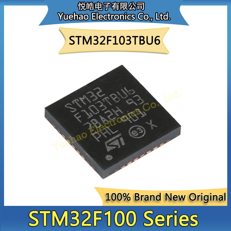 New Original STM32F103TBU6 STM STM32 STM32F STM32F103 STM32F103TB IC MCU 32BIT 128KB FLSH VFQFPN-36 Chip