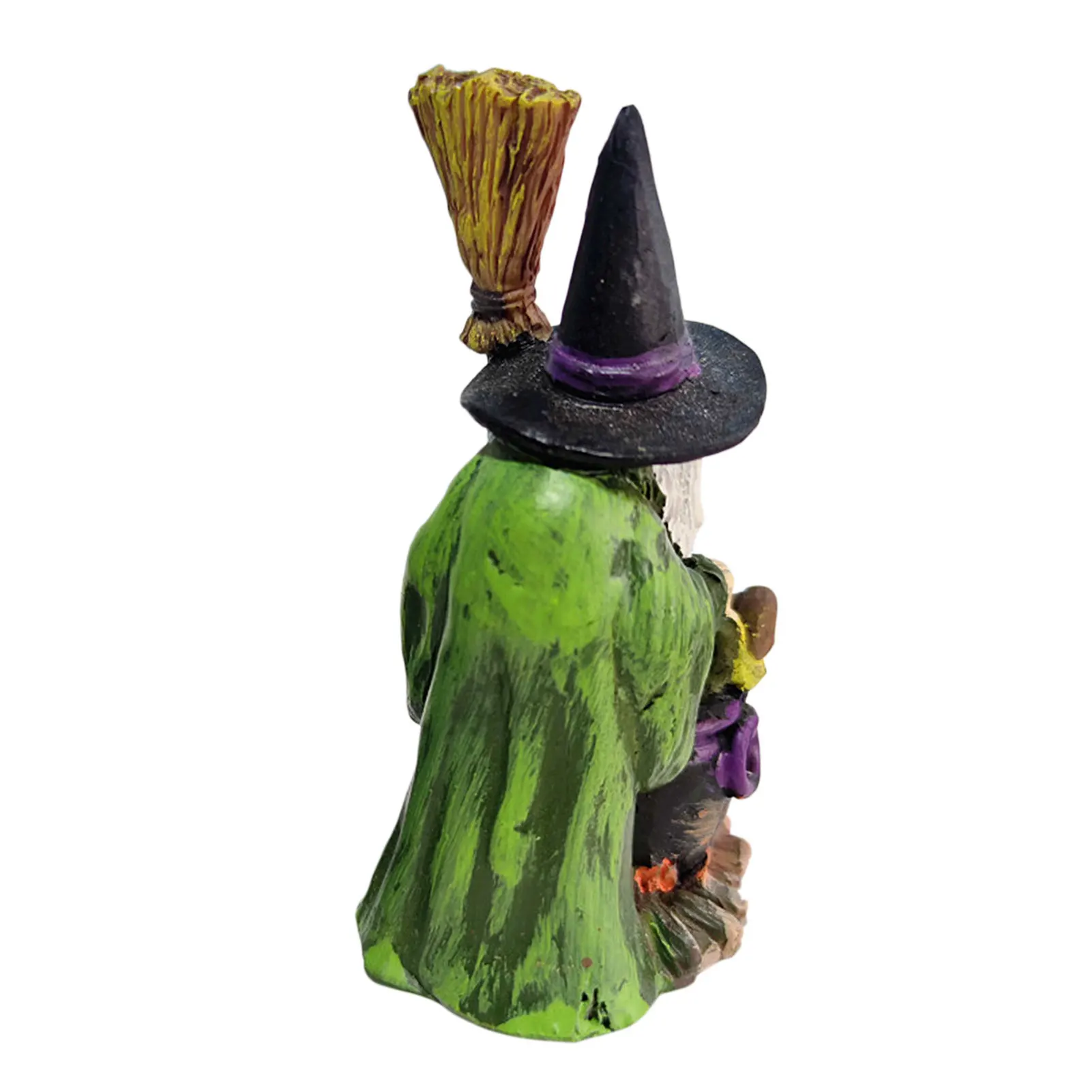 Halloween Horror Witch Figurine Desktop DIY Decoration Ornaments For Party Garden Happy Halloween Holiday Bar Decor