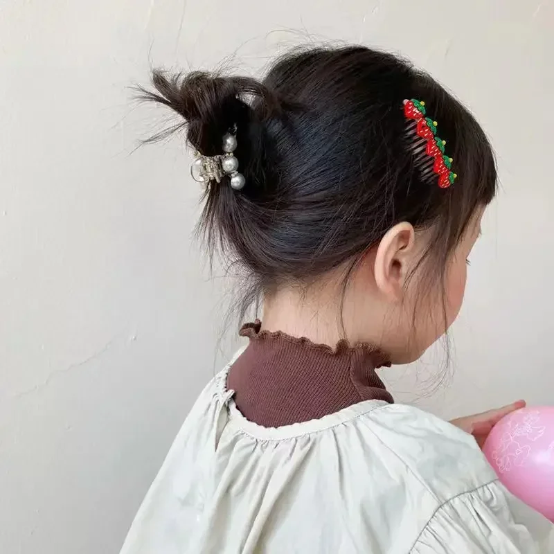 Hair CombsCute Cartoon Children Side Comb Broken Hair Organizer Bangs Insert Comb Hairpin Non-slip Hair Braiding Clip Kids Girls