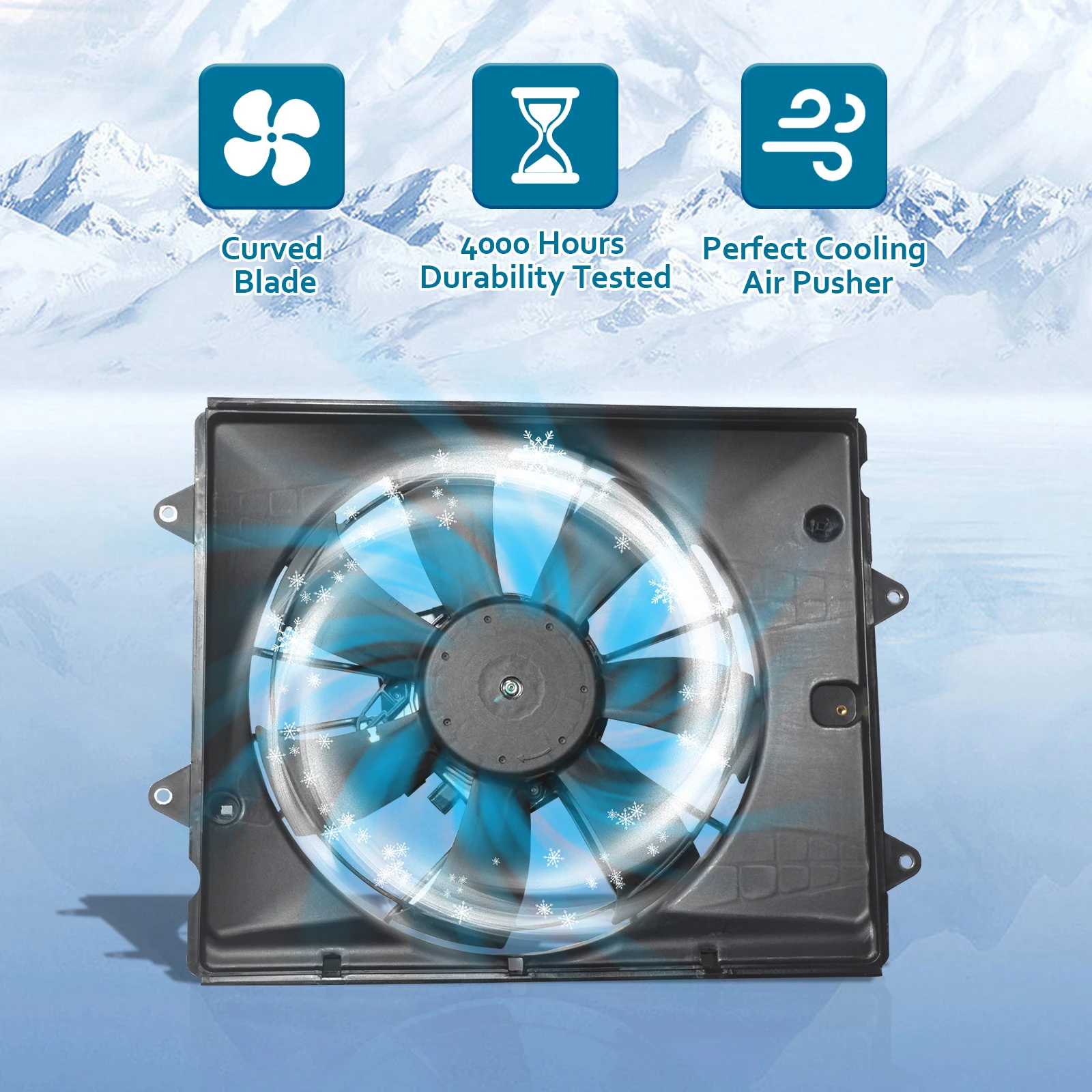 

Radiator Cooling Fan Assembly for Honda Civic LX-P 2.0L engine
