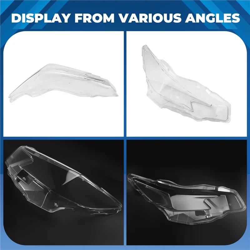 Front Headlight Lens Covers For Subaru WRX 2020-2024 Clear Headlamp Cover Shell-A08Q