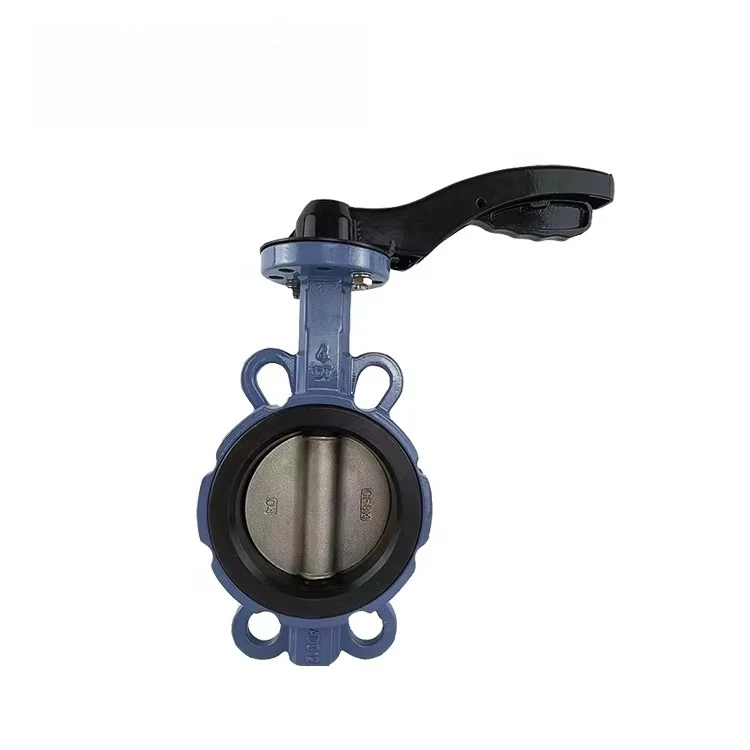 Valvola a farfalla rivestita in gomma di ferro tattile con doppio disco flangiato DN150