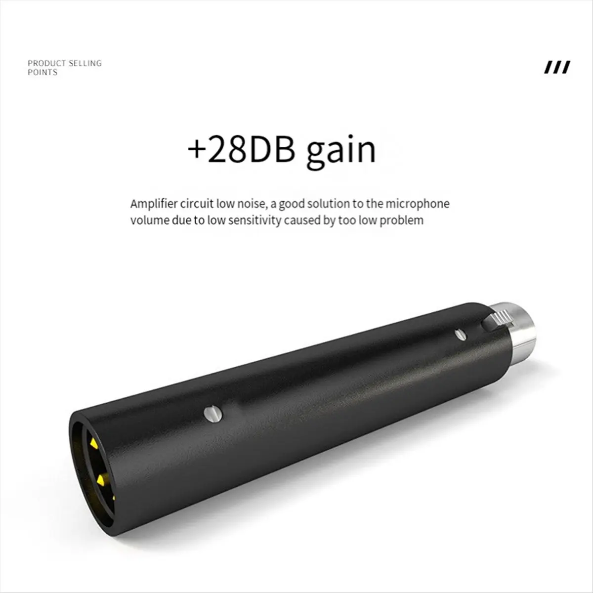 2026 جديد + مضخم ميكروفون ديناميكي 5 فولت مصدر طاقة قناة واحدة تزيد من الأنشطة المتعددة لسقوط الميكروفون الديناميكي