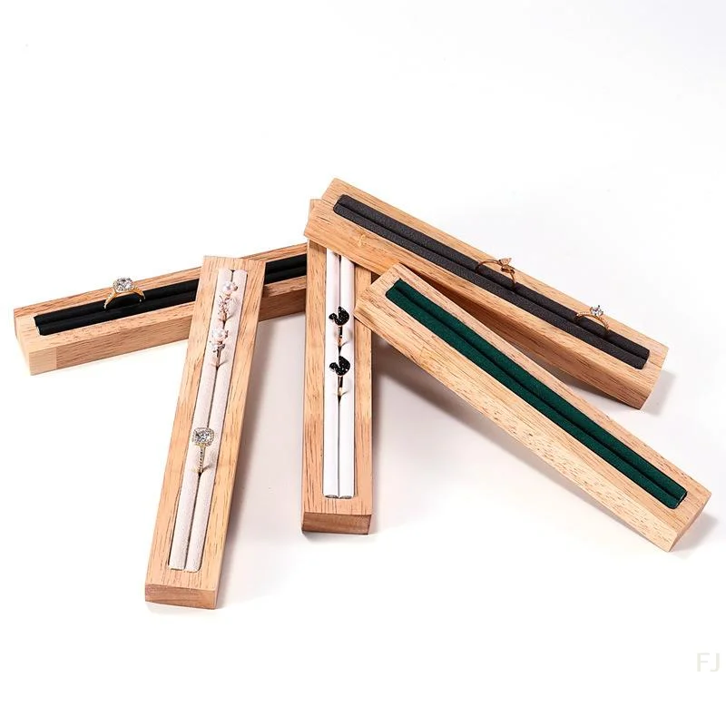 [YU]Solid Wood Ring Earrings Display Rack Wooden Tray Jewelry Display Plate Jewelry Storage Counter Jewelry Decoration Display