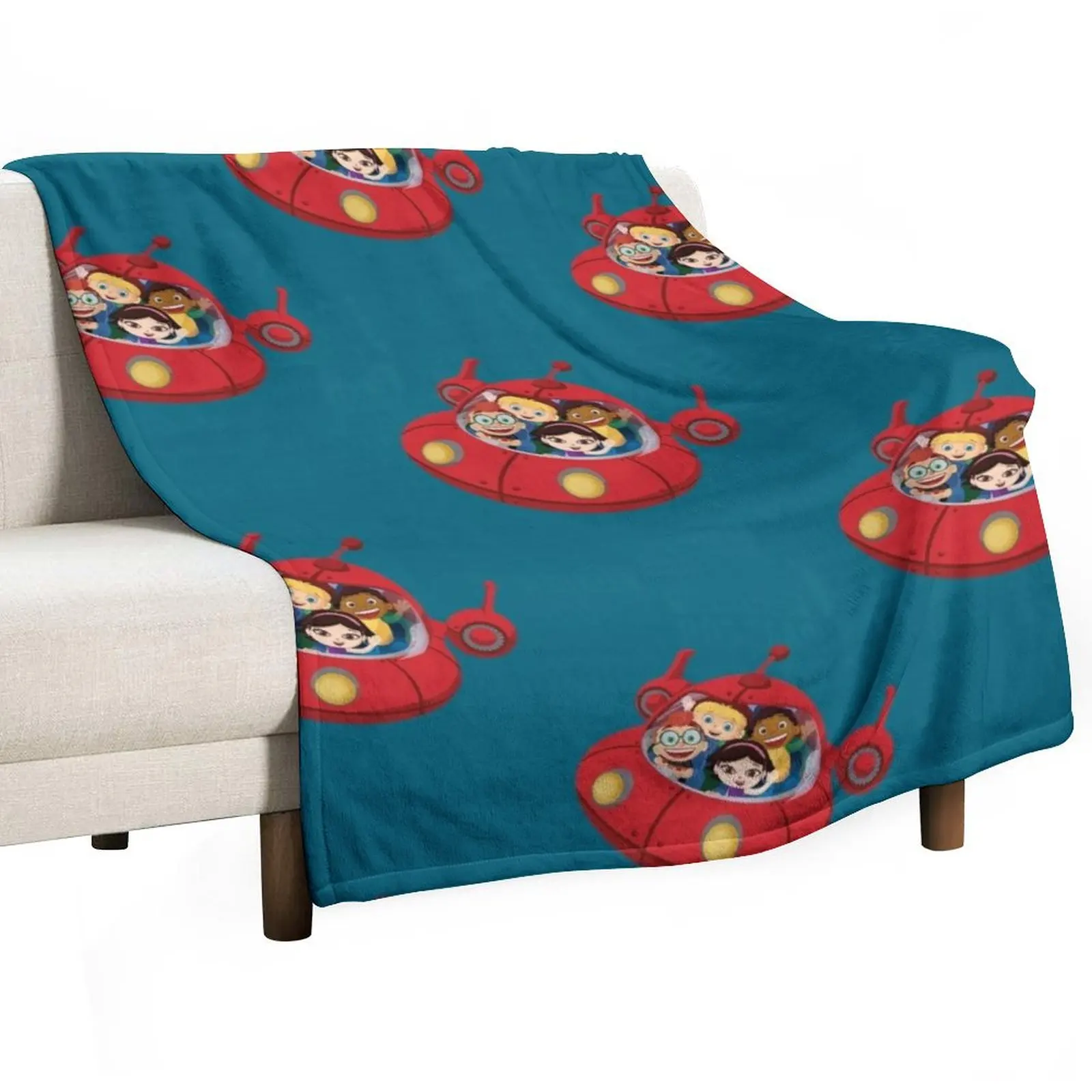 Funny little einsteins Throw Blanket Hair Nap Plaid Blankets