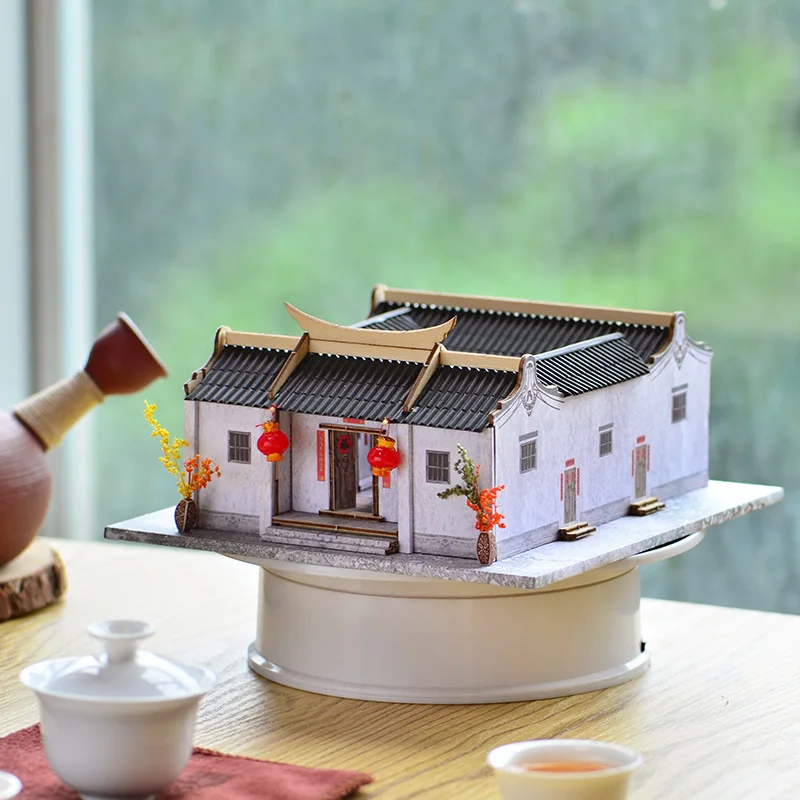 

Diy Wooden Doll Houses Miniature Building Kits With Furniture Chinese Ancient Town Casa Dollhouse Toys For Adults Gifts