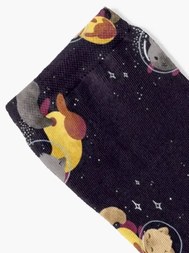 Space Cats Socks Heating sock christmas stocking heated Stockings man Socks For Girls Men's