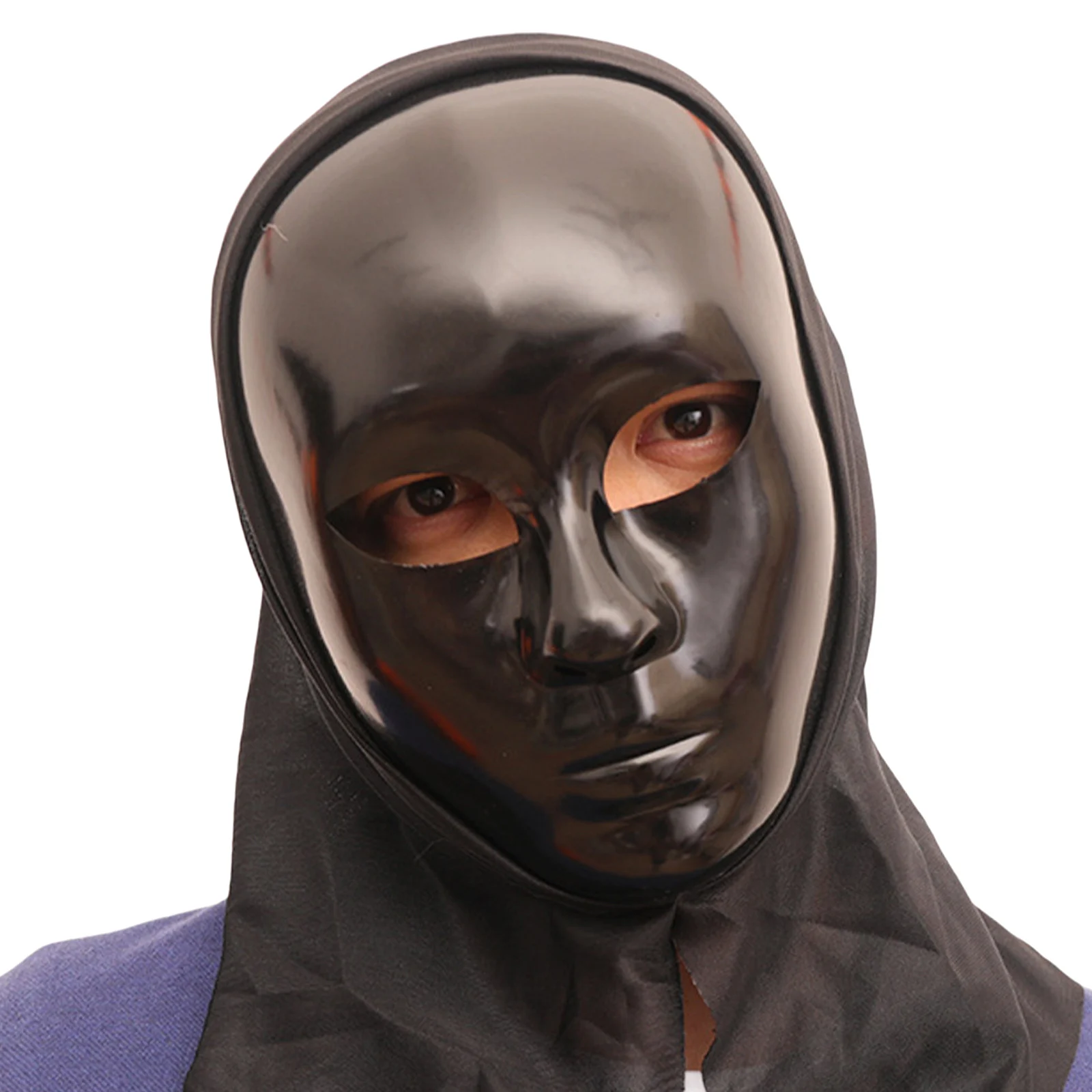 コスプレフルフェイスマスクスティックマンマスク大人用リアルなディテールホラーパーティーハロウィンコスチューム怖い邪悪なピエロラテックスマスク