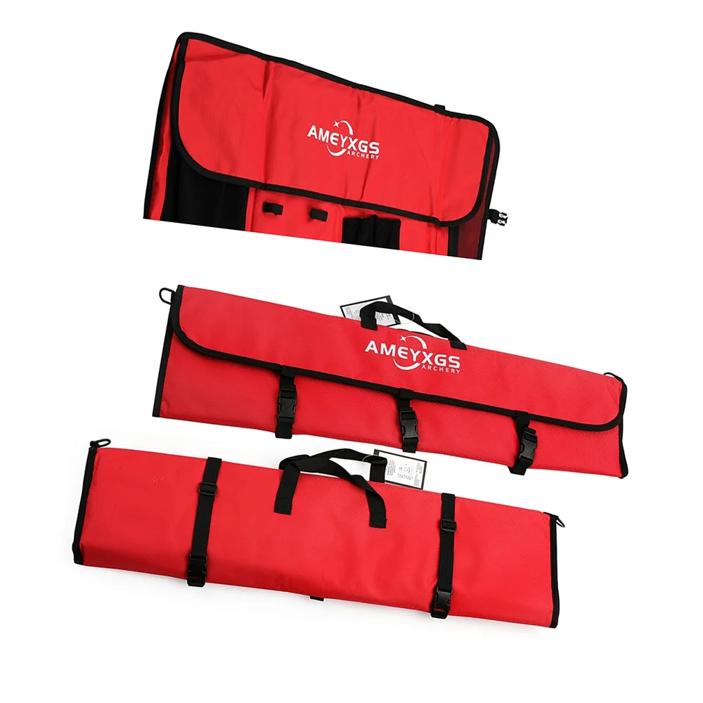 Archery Recurve Bow Bag Canvas Backpack Shoulder Handle Portable Foldable Case For Takedown Split Bow Hunting Shooting Acc