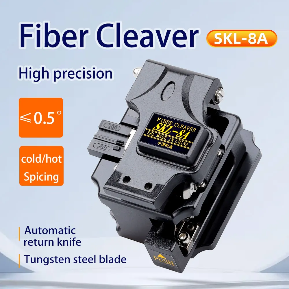 High Precision SKL-8A 12 Surface Blade 50000 Times Span Life Fiber Cleaver Cutter For Efficient Welding