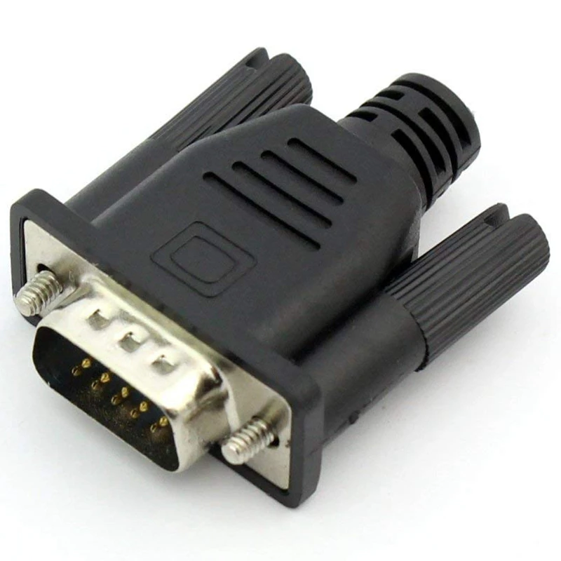 

VGA Virtual Display Adapter Male Dummy Plug EDID Headless Ghost Emulator Lock Plate