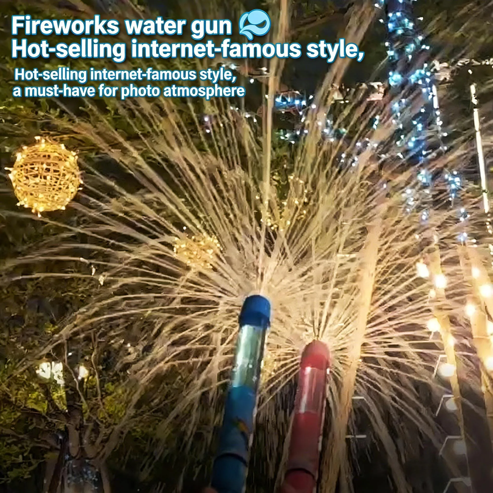 

Водный пистолет-фонтан «Фейерверк» для детей, реквизит для фотосессий, игрушка для игр на улице, летний бассейн, вечеринка, игрушка-брызгалка