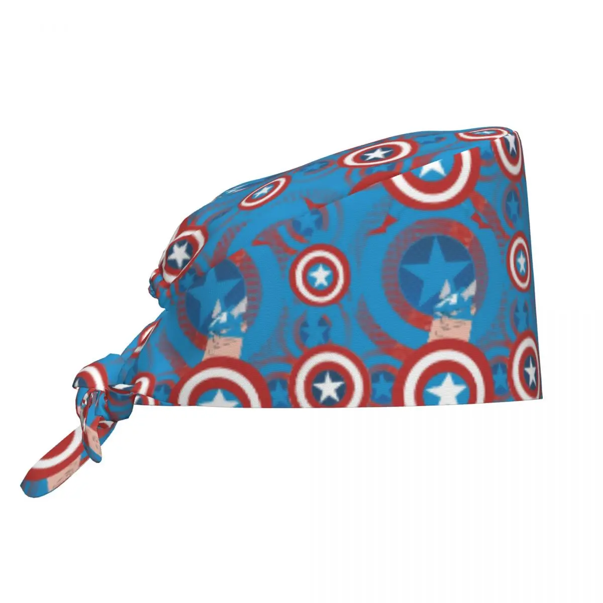 

Медицинская шапочка Custom C-Captaines Shield Dots для операций, хирургическая шапка для мужчин и женщин, шапка для операционной, шапка медсестры, шапка для лабораторных работ