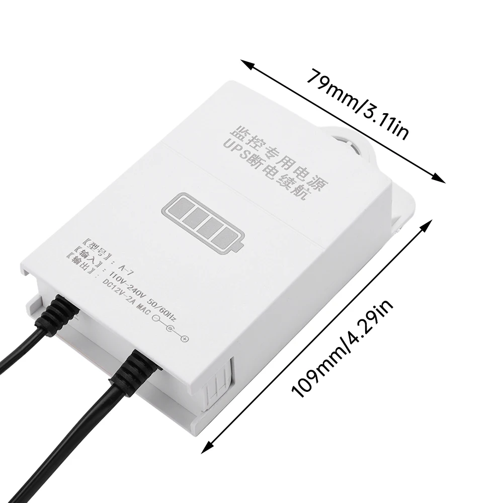 Dc12v 2a 1800mah ups regens ic heres Standby-Netzteil im Freien zur Überwachung des EU/US-Not steckers des Video rekorders