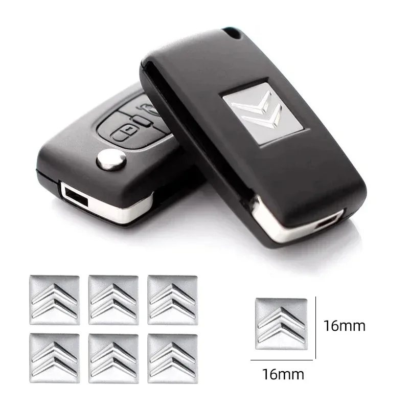 5/10Pcs Aluminium Metal Car Key Badge Stickers Fit Citroen C4 C3 C5 Aircross C1 Berlingo Jumper ZX Xsara 2 Interior Accessories view 2