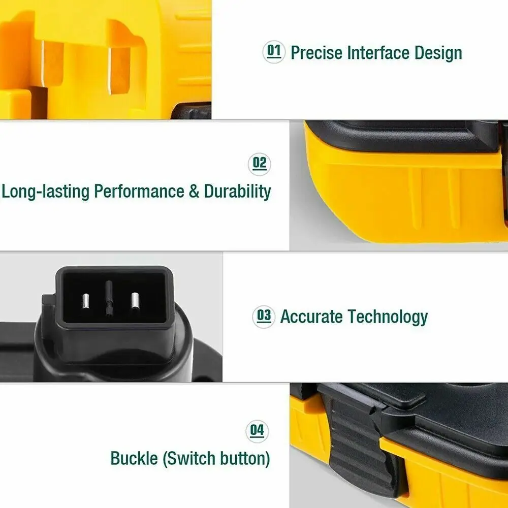 DCA1820 20V Battery Adapter for Dewalt 18V Tools Convert for Dewalt 20V Lithium Battery DC9096 DE9098 DE9096