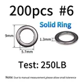 200pcs solid 6