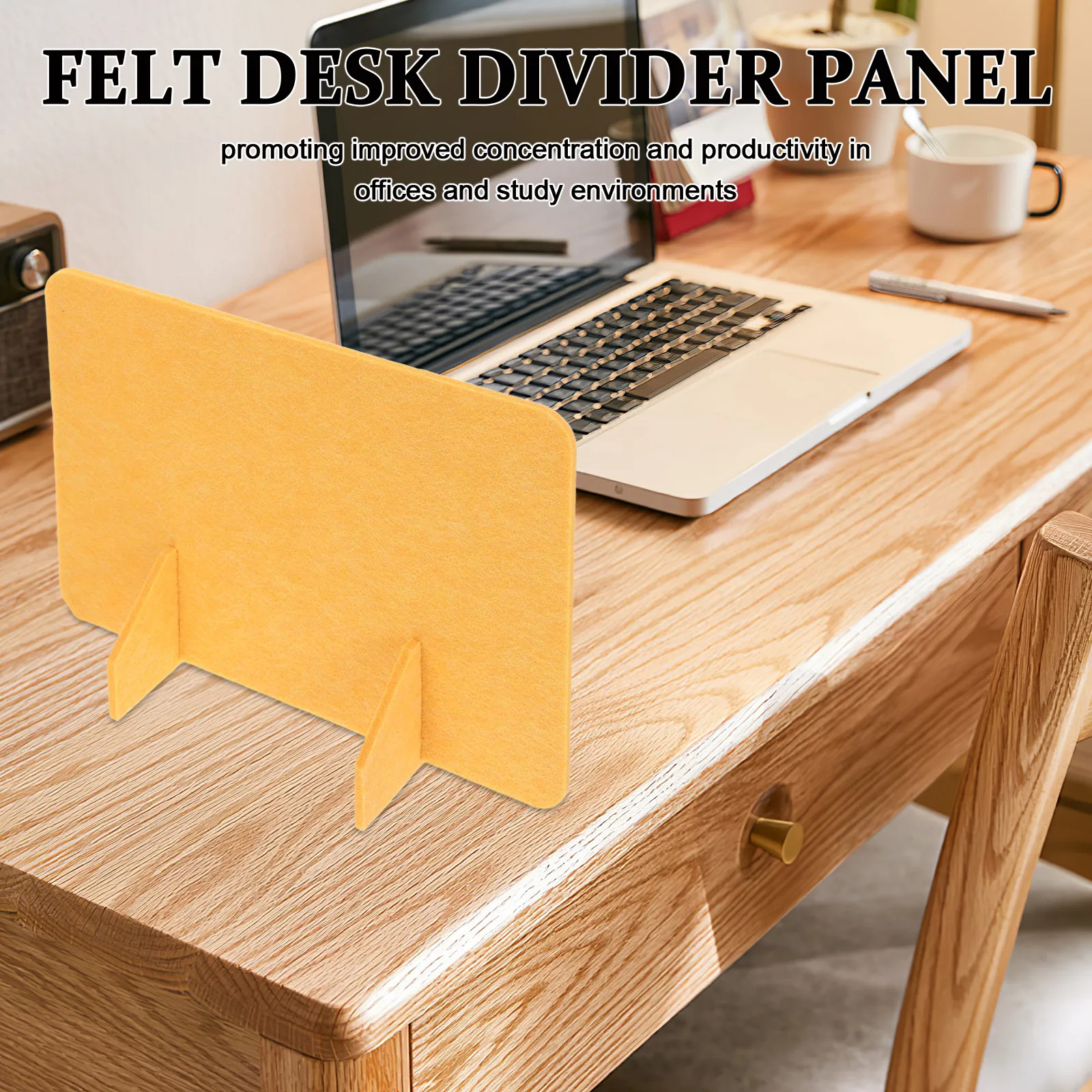 2Pcs Office Desk Divider Felt Panels Portable Privacy Partition for Workspace Study Classroom Desktop Partition Panel