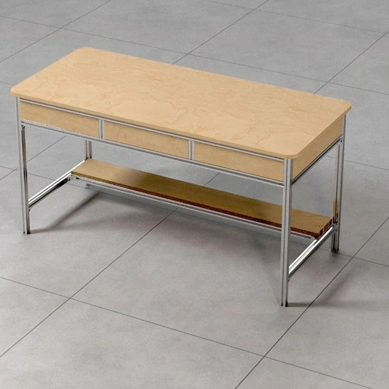 Aluminum profile household study computer desk writing desk ocean board medieval conference table