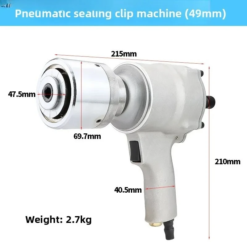 Pneumatic Oil tank Container Crimping Tool 49mm square Metal tank Crimping Tool