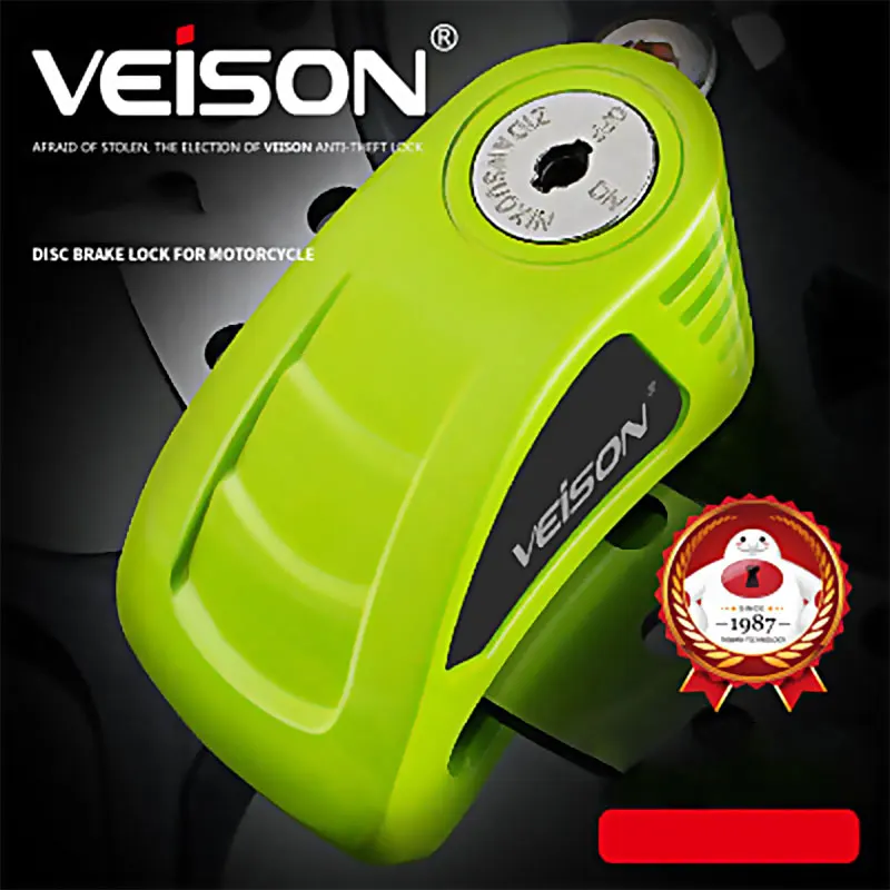 VEISON Motorcycle Disc Brake Lock Padlock Waterproof Moto Anti-Prying Lock Security For Anti-theft Motorbike Free Shipping