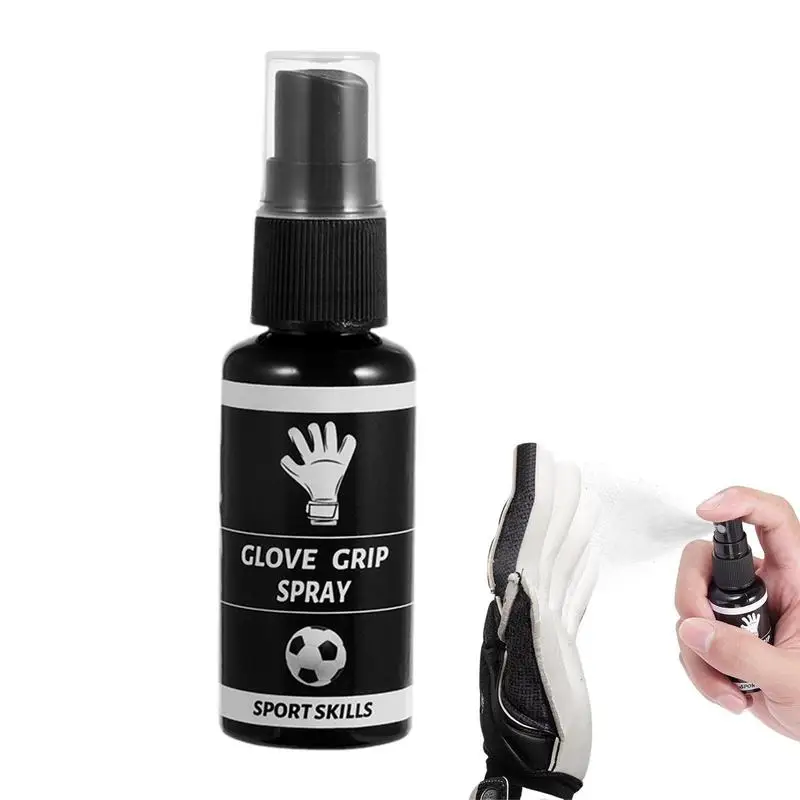 Goalie Grip Spray Antislip Football Grip Spray Gloves Tackifier 30ml Football Gloves Grip Spray Sticky Non-slip Gloves Cleaning