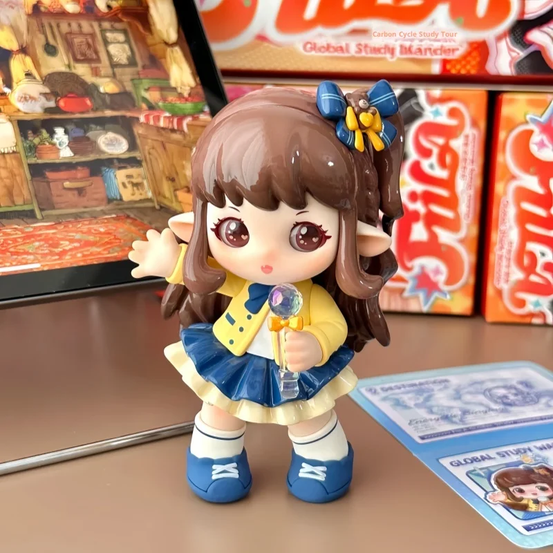 

Fiila Blind Box Figure Global Study Tour Collection Kawaii Anime Doll Desktop Decoration Trendy Toy Gift For Anime Lovers