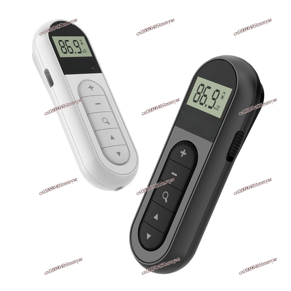 

New model Rechargeable Mini Mini Radio Small Pocket Small Portable Old Man FM Band Back Clip Meeting