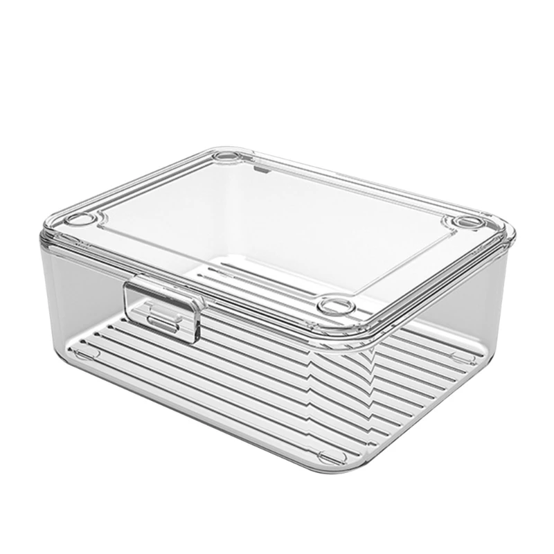 Convenients Clear Card Storage Box for Card Organization Playings Cards Storage Box Secure Closures for Easy Managements