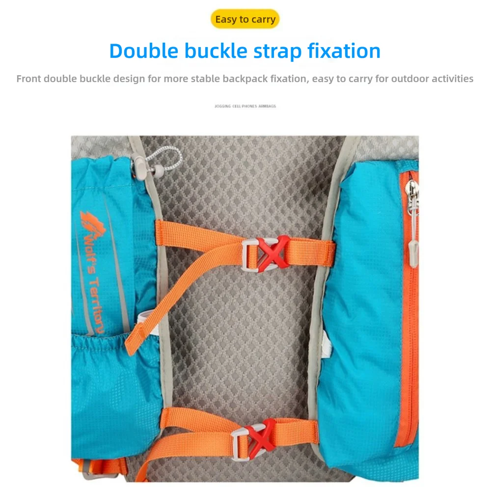 5L Marathon Hydrating Backpack Breathable Oxford Cloth Hydration Vest Ultralight Reflective Trail Running Backpack Jogging
