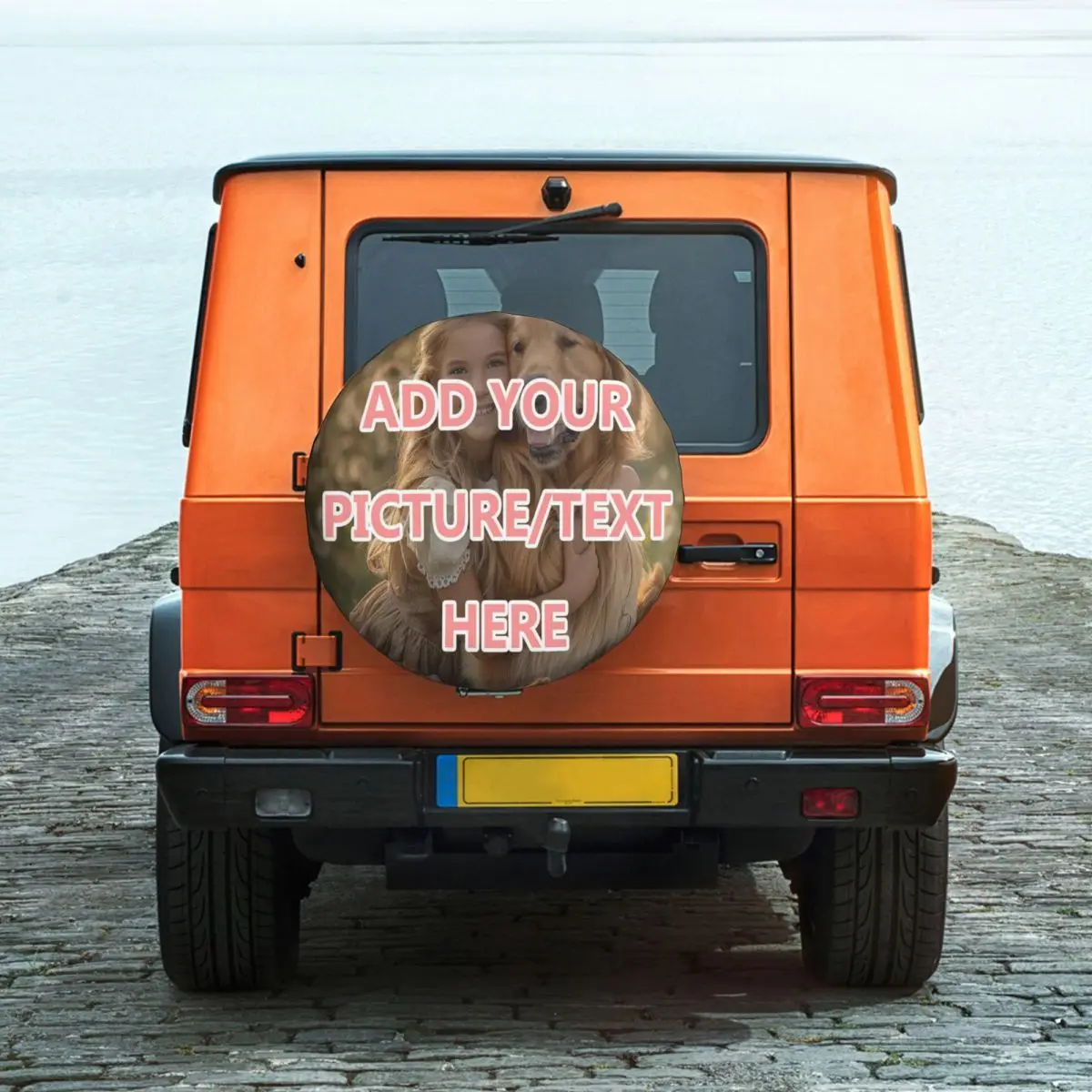 

Custom Spare Tire Covers, Personalized Design Your Own Image Universal Wheel Tire Protectors Fits Tire For Camper Travel For JEE