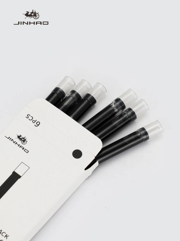 240/6 PCS JINHAO 20 10 Press Fountain Pen Ink Refill Cartridges Black/Blue/BlueBlack For A1 A2 Stationery School Office Supplies - view 4