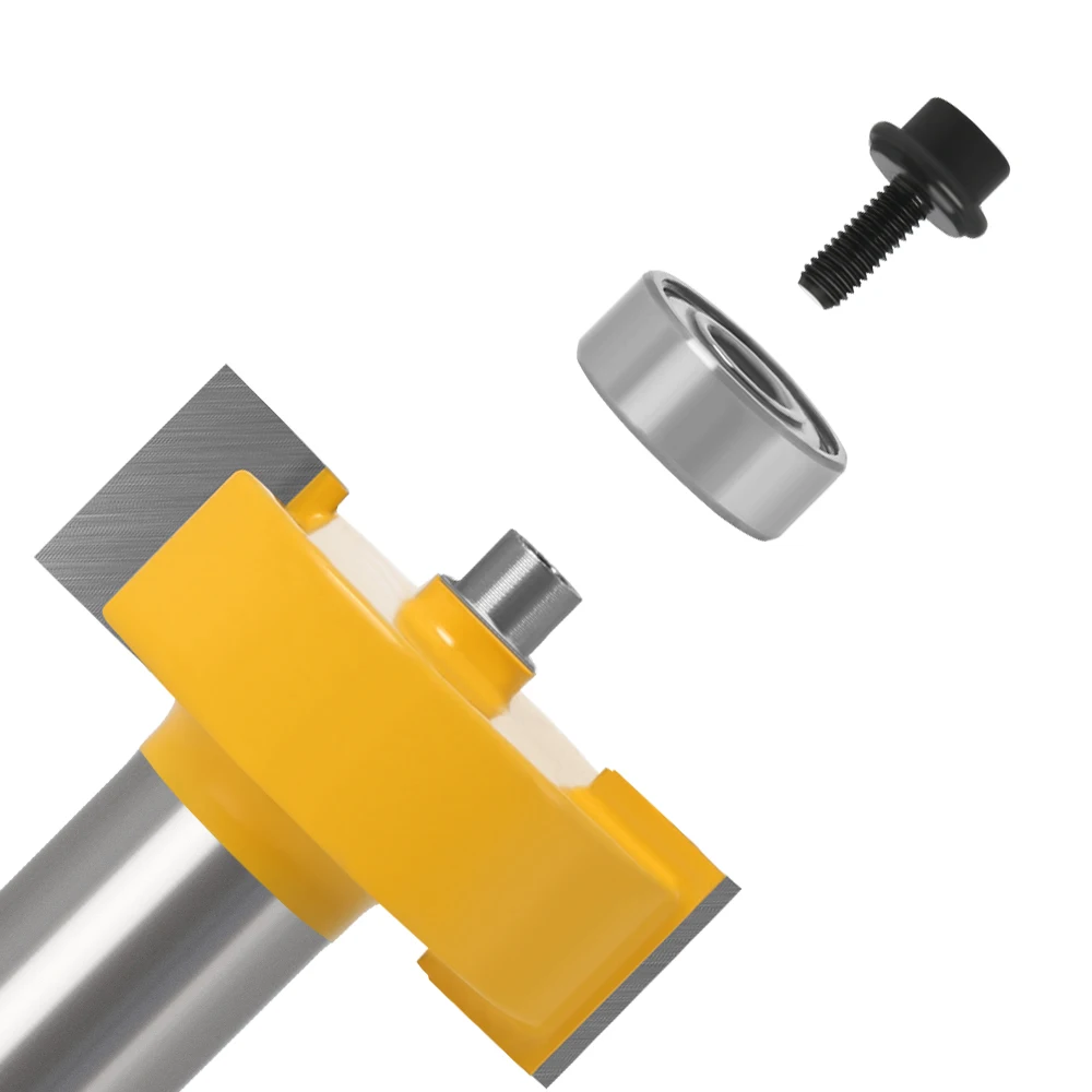 Imagem -03 - Router Bits com Rolamentos para Fresa de Madeira Router Bits Shank Rabbit Ferramenta de Madeira Rolamentos tipo t mm 12 mm in in 2in 1pc